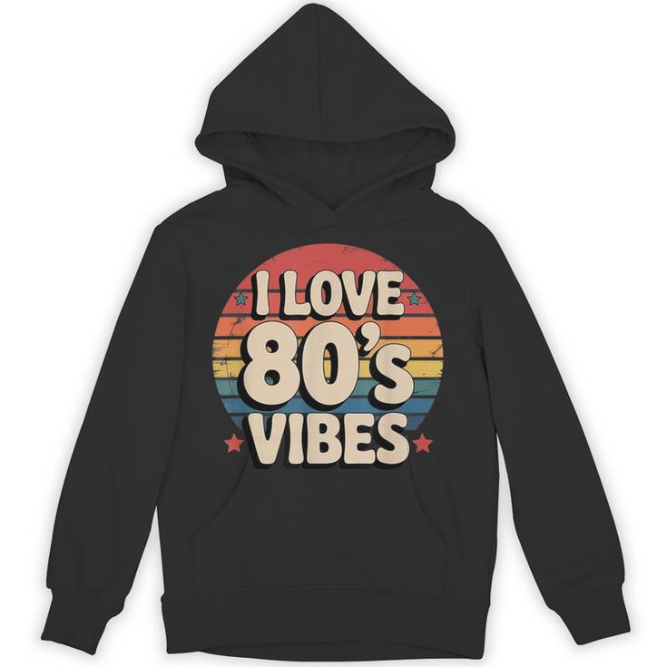 I Love 80’s Vibes Retro 80s Style Vintage Sunset Nostalgia Unisex Hoodie