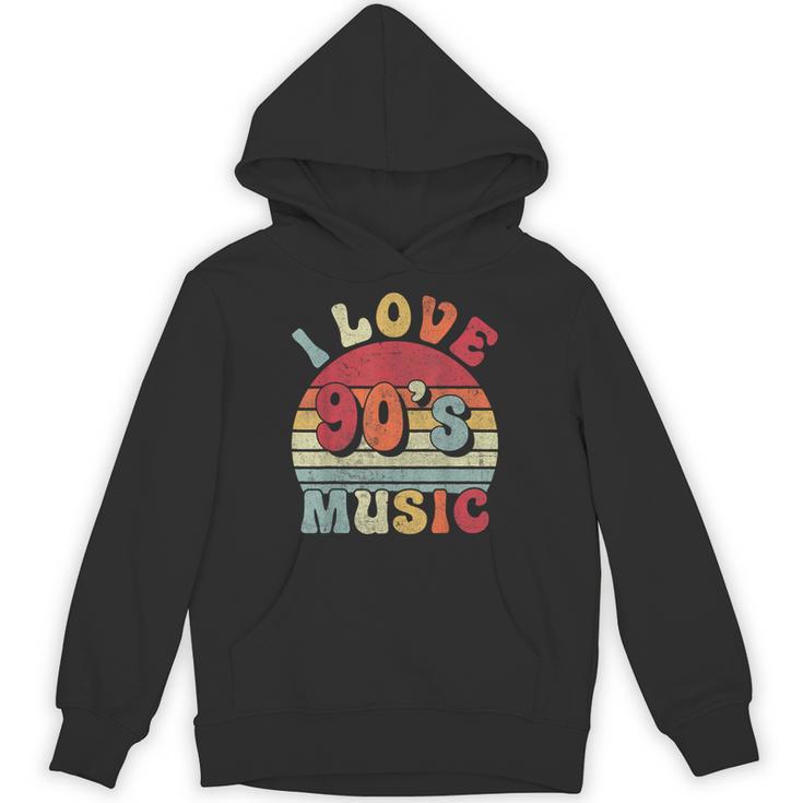 I Love 90's Music Retro Style Nostalgia Cassette 1990s Party Unisex Hoodie