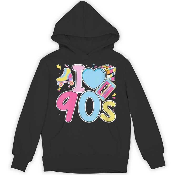 I Love 90's Retro Style Nostalgia Vibe 1990's Party Unisex Hoodie