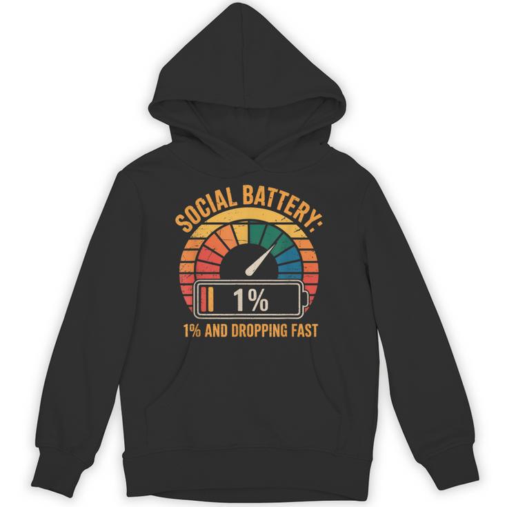 Low Social Battery Introvert Energy Unisex Hoodie