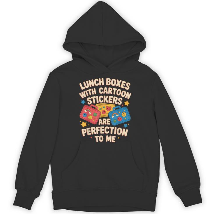 Lunch Boxes With Stickers Lunch Box Nostalgia Retro Unisex Hoodie