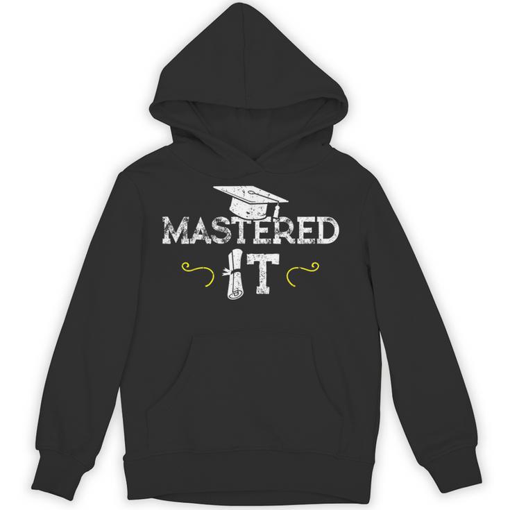 Mastered It Masters Graduation Cool Distressed Unisex Hoodie