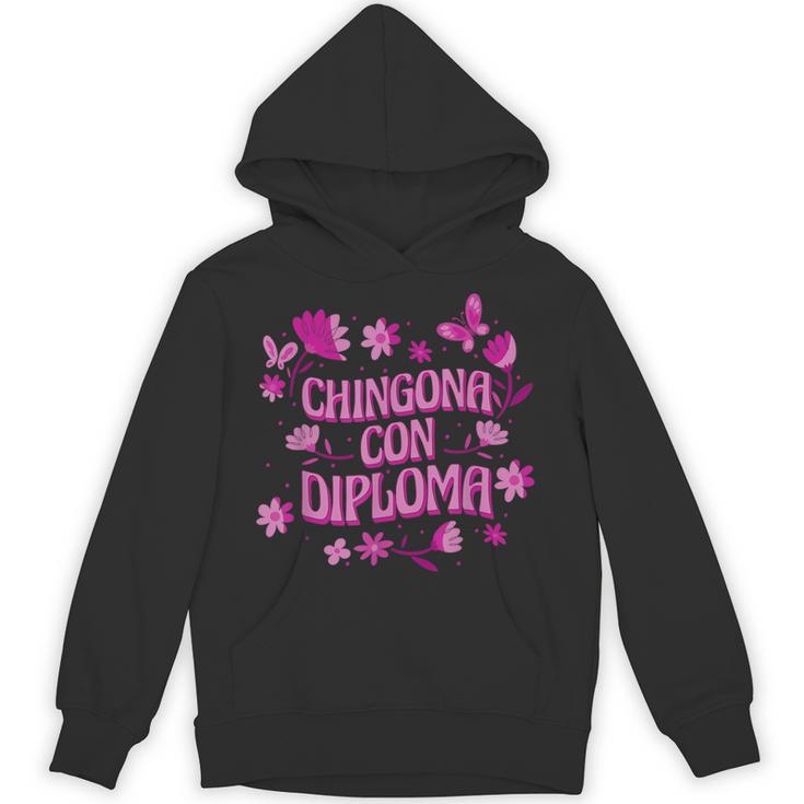 Masters Graduation Educated Latina Chingona Con Diploma Unisex Hoodie