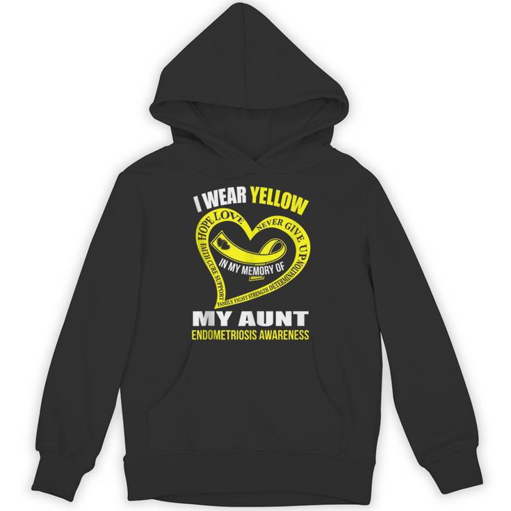 In My Memory Of My Aunt ENDOMETRIOSIS AWARENESS Unisex Hoodie