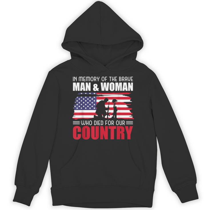 In Memory Of The Brave Man & Woman Memorial Day Unisex Hoodie