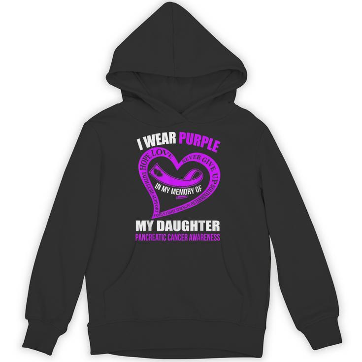 In My Memory Of My Daughter PANCREATIC CANCER AWARENESS Unisex Hoodie