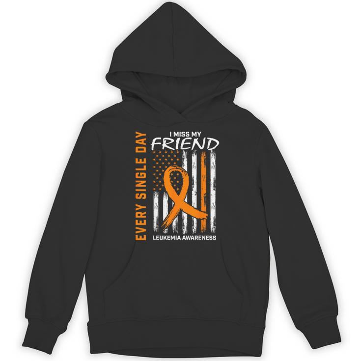 In Memory Of Friend Leukemia Awareness Products Flag Shirts Unisex Hoodie