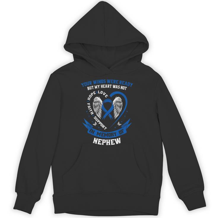 In Memory Of Nephew Colon Cancer Awareness Memorial Unisex Hoodie