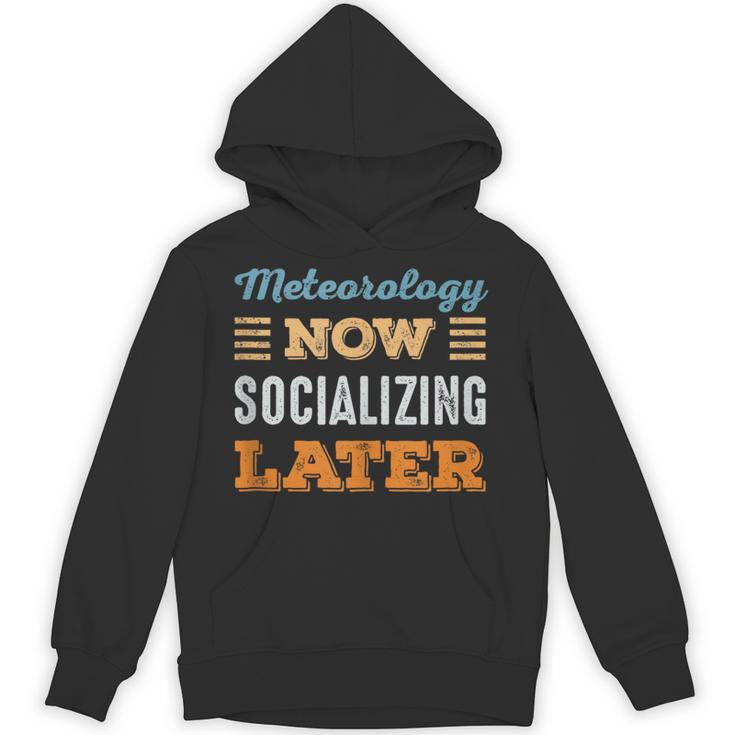 Meteorology Now Minimal Socializing Introvert Vintage Unisex Hoodie