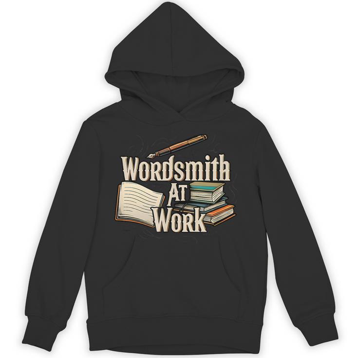 Wordsmith At Work Vintage Writer & Author Pen Book Lover Unisex Hoodie