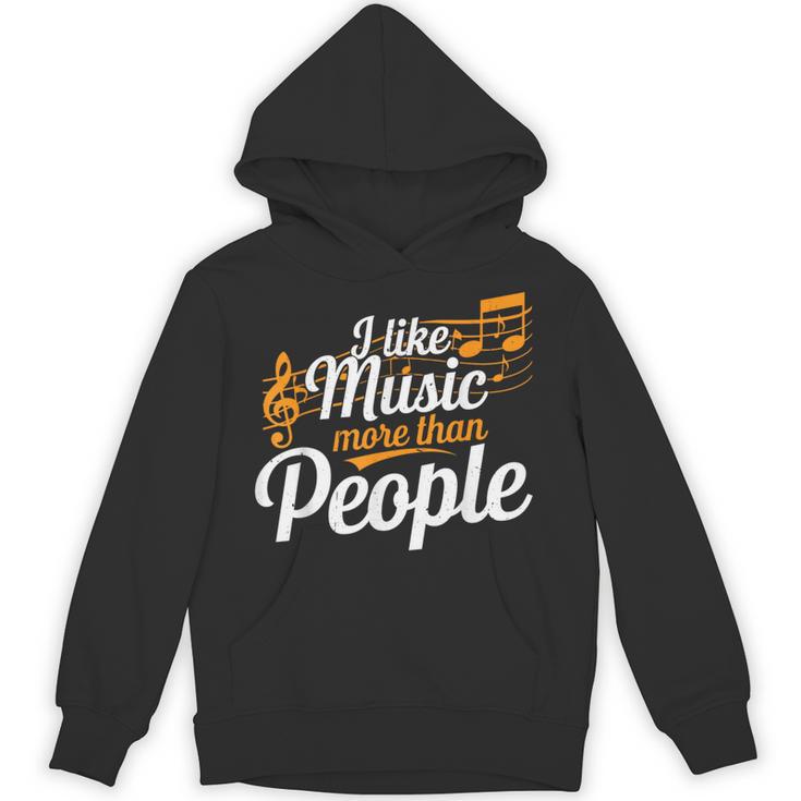 I Like Music More Than People Fan Introvert Unisex Hoodie