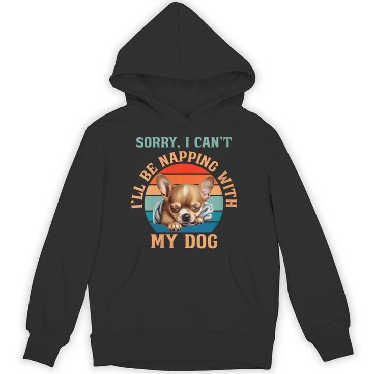 Napping Chihuahua Dog Breed Sleeping Pet Pup Introvert Unisex Hoodie