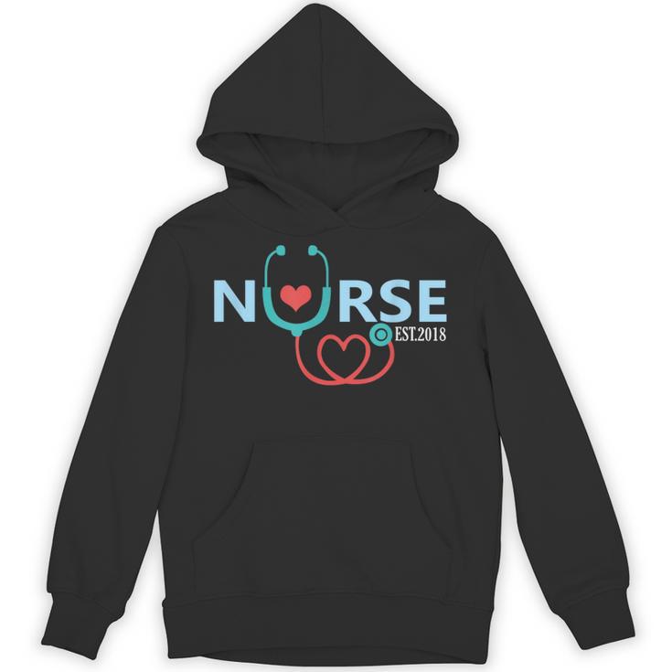 New Nurse Est 2018 T-Shirt Nursing School Graduation Unisex Hoodie