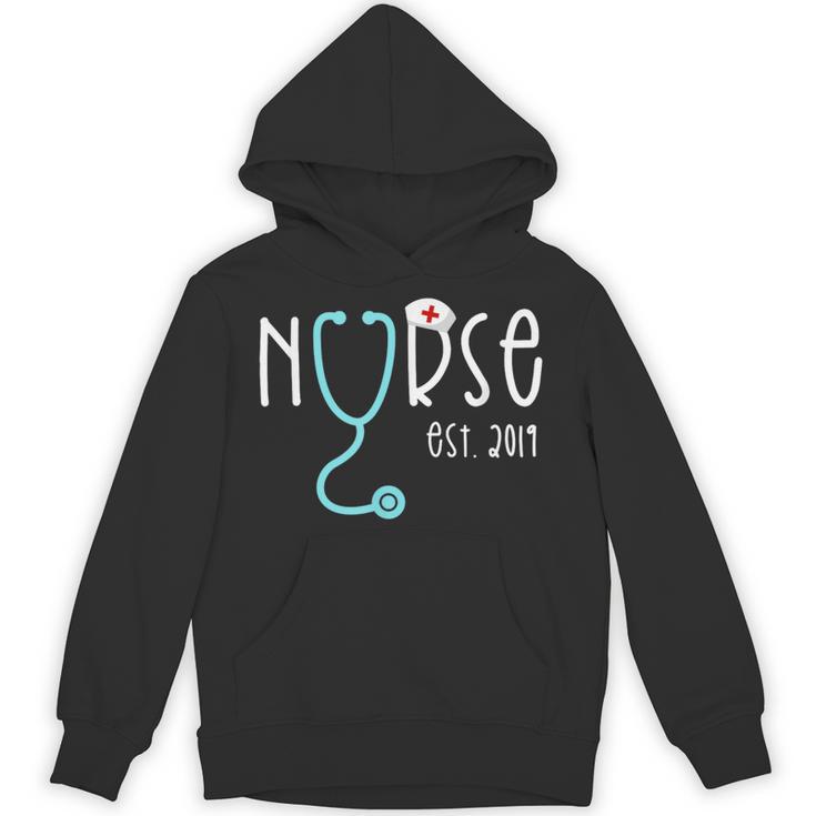 New Nurse Est 2019 T Shirt Graduation RN Women Unisex Hoodie