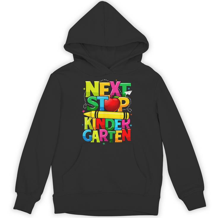 Next Stop Kindergarten Preschool Graduation 2023 Boys Girls Unisex Hoodie