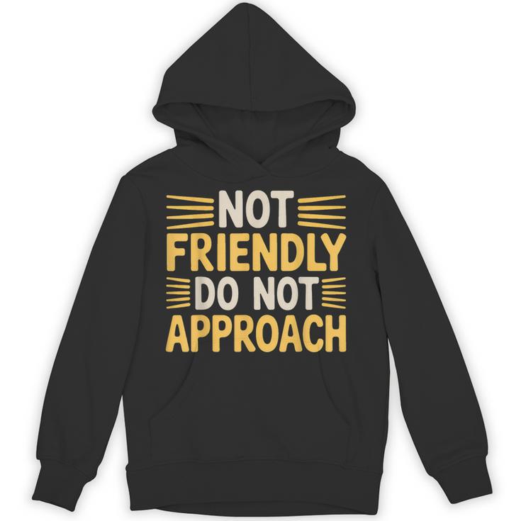 Not Friendly Do Not Approach Introvert Antisocial Unisex Hoodie