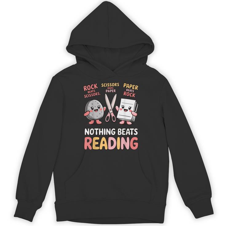 Nothing Goes Beyond Reading Rock Paper Scissors Book Unisex Hoodie