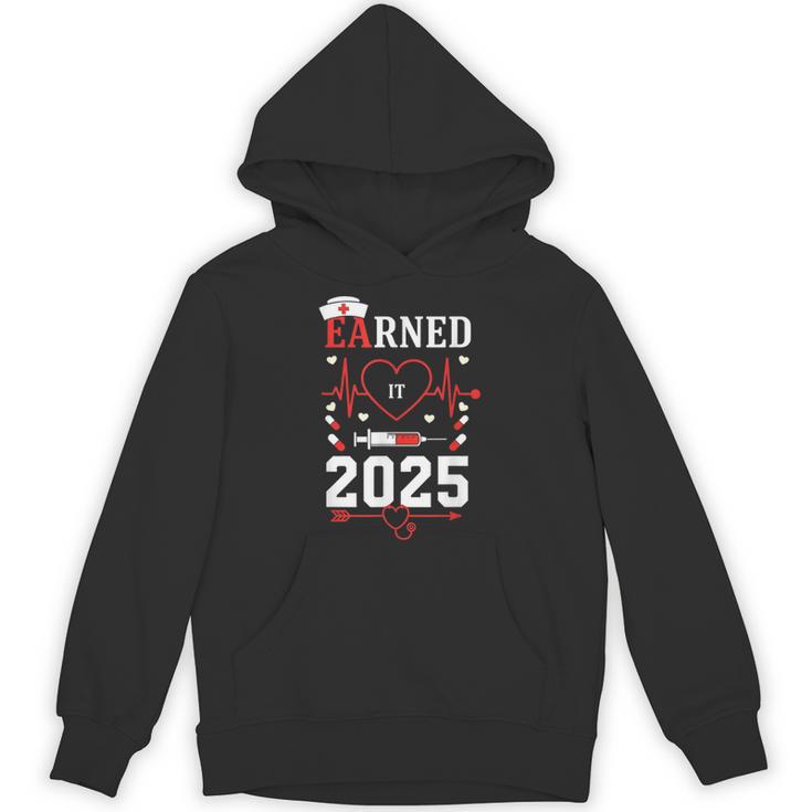 Nurse Earned It 2025 Nurse Graduation RN LPN Class Of 2025 Unisex Hoodie