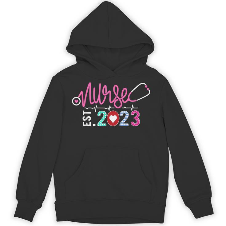 Nurse Graduation RN Nursing School Nurse Established 2023 Unisex Hoodie