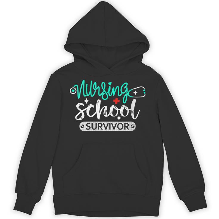 Nursing School Survivor RN Grad Nurse Graduation Student Unisex Hoodie
