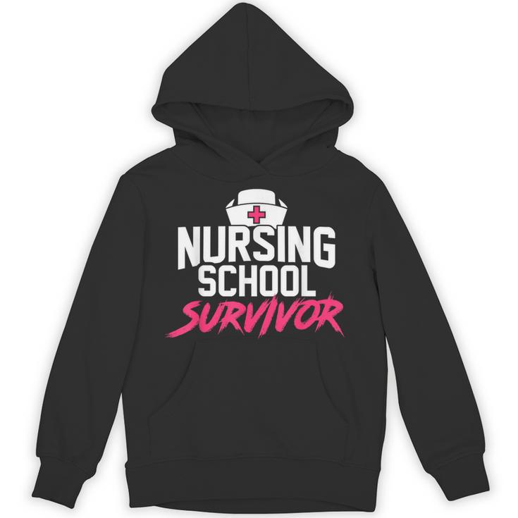 Nursing School Survivor Shirt Graduation Party Tee Unisex Hoodie