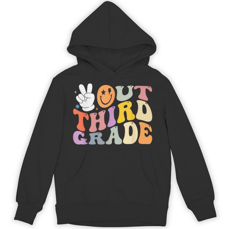 Peace Out Third 3rd Grade Graduation Graduate Class Of 2025 Unisex Hoodie