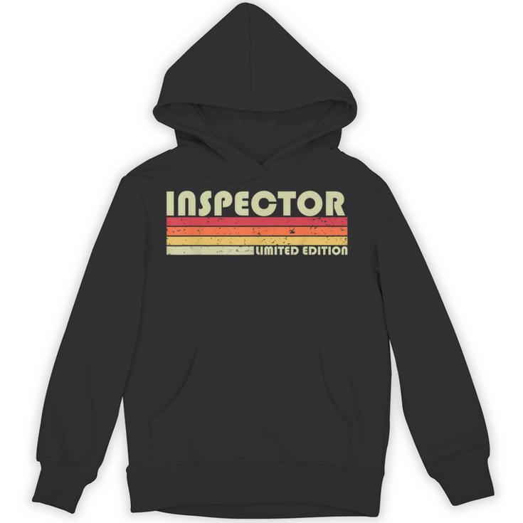 Personal Christmas Retro Vintage Graduation Inspector Job Title Profession Birthday Worker Idea Unisex Hoodie