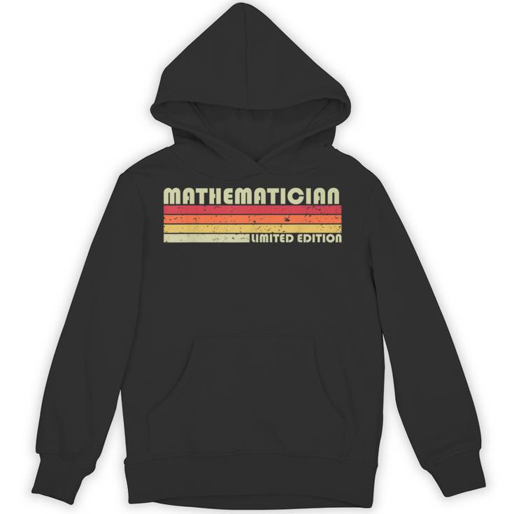 Personal Christmas Retro Vintage Graduation Mathematician Job Title Profession Birthday Worker Unisex Hoodie