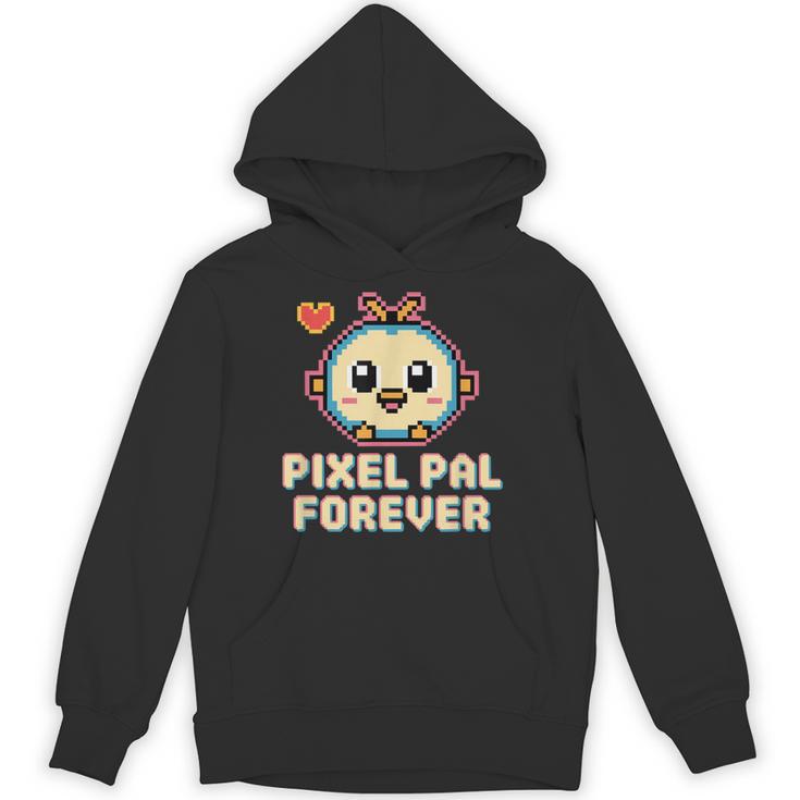 Pixel Art Pet Y2K Retro Vintage Digital Nostalgia Y2K Tech Unisex Hoodie