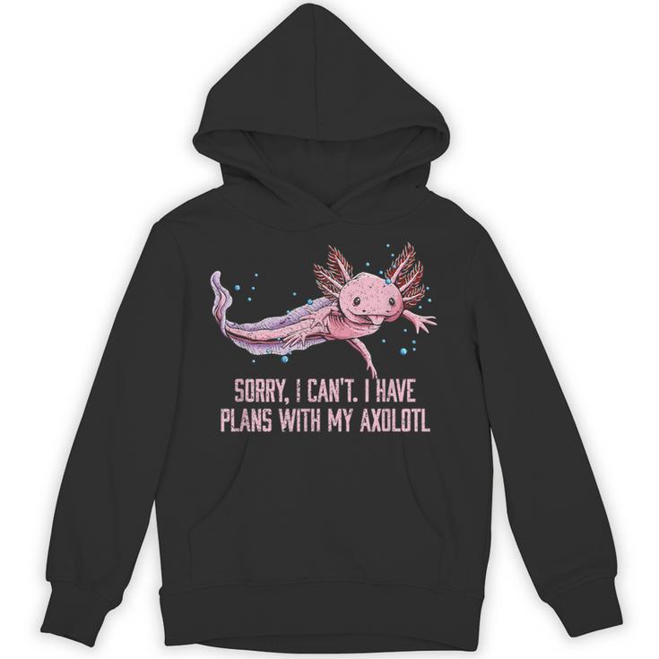 I Have Plans With My Axolotl Salamander Introvert Unisex Hoodie