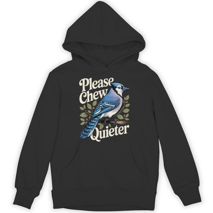 Please Chew Quieter Introvert Christmas Bird Watcher Unisex Hoodie