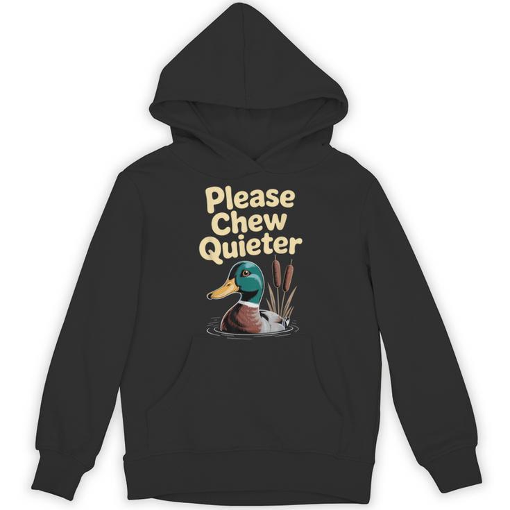 Please Chew Quieter Introvert Duck Lover Unisex Hoodie