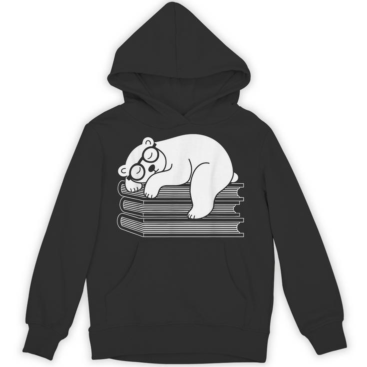 Polar Bear Reading Book Pajama Sleep Unisex Hoodie