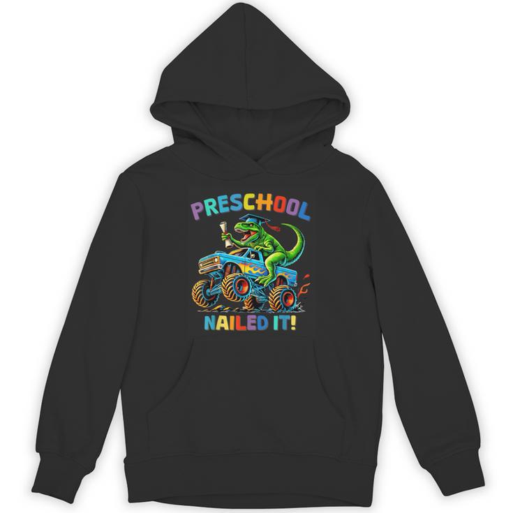 Preschool Graduation Monster Truck Dinosaur Boys Dino Tee Unisex Hoodie