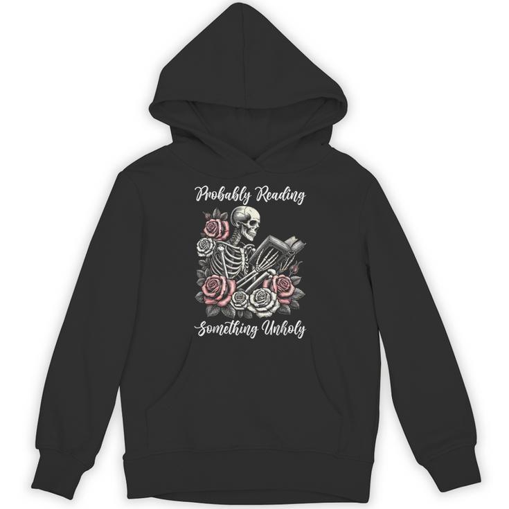 Probably Reading Something Unholy Book Lovers Unisex Hoodie