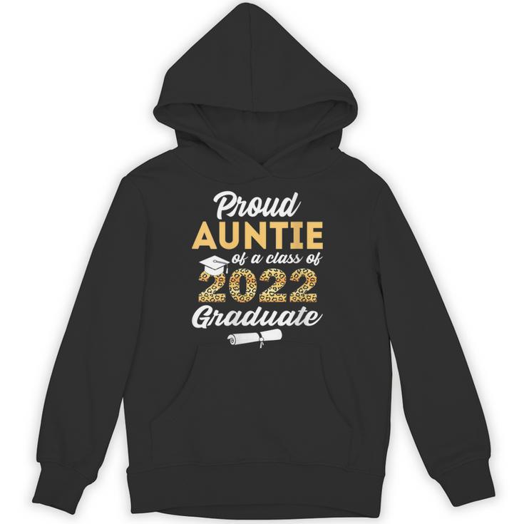 Proud Auntie Of 2022 Graduate Class 2022 Graduation Leopard Unisex Hoodie