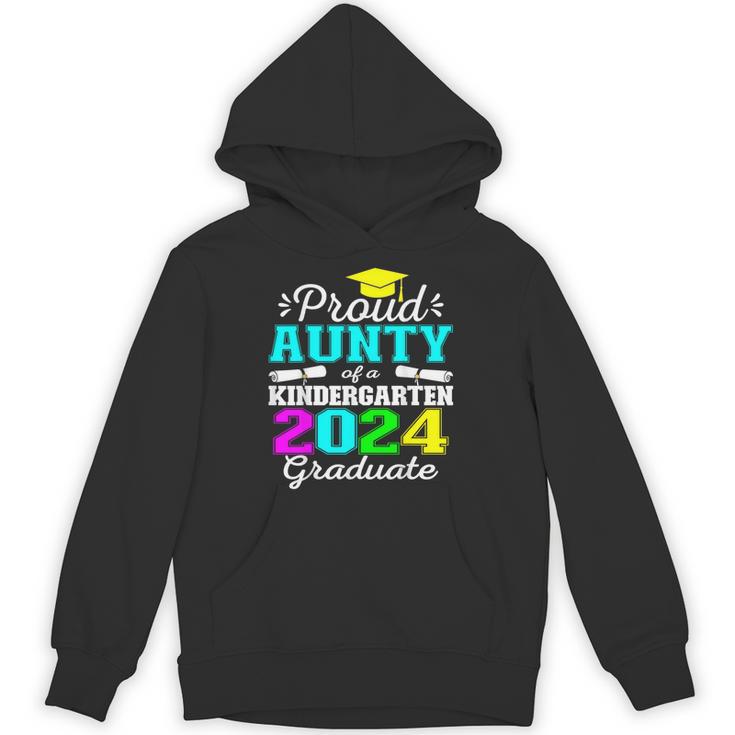 Proud Aunty Of Kindergarten Graduate 2024 Graduation Aunty Unisex Hoodie