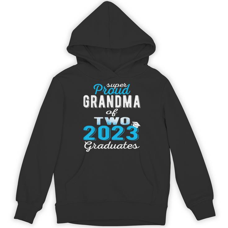 Proud Grandma Of Two 2023 Graduate Class 2023 Graduation Unisex Hoodie