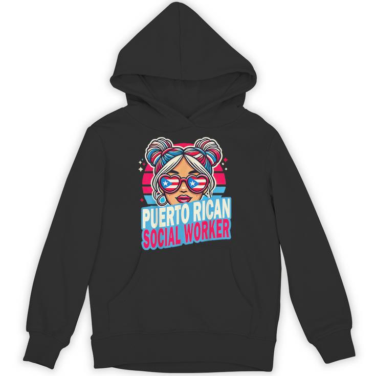 Puerto Rican Latina Social Worker MSW Masters Graduation Unisex Hoodie
