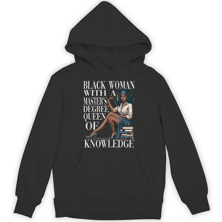 Queen Masters Degree Graduation Educated Melanin Grad Unisex Hoodie