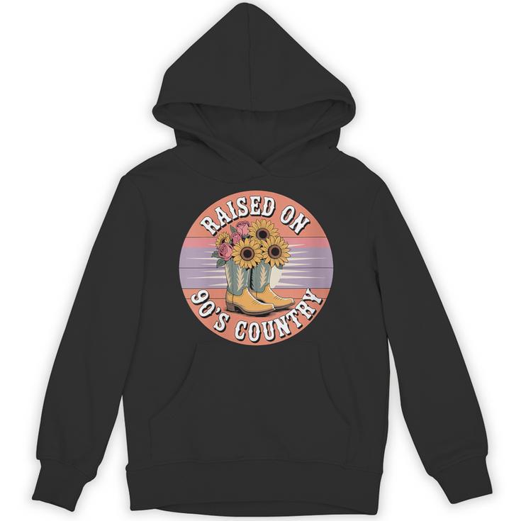 Raised On 90’s Country Women Retro Western Music Nostalgia Unisex Hoodie