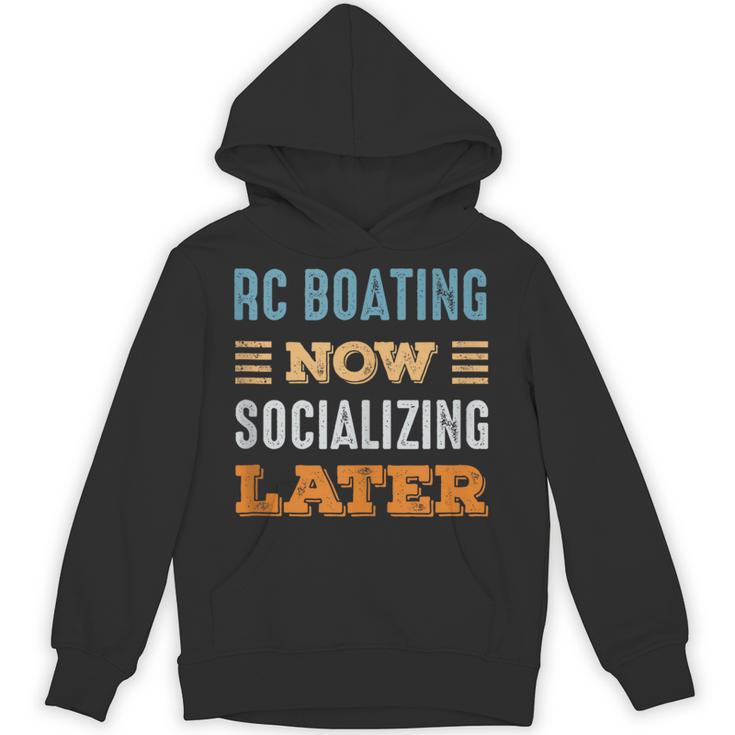 RC Boating Now Minimal Socializing Introvert Vintage Unisex Hoodie