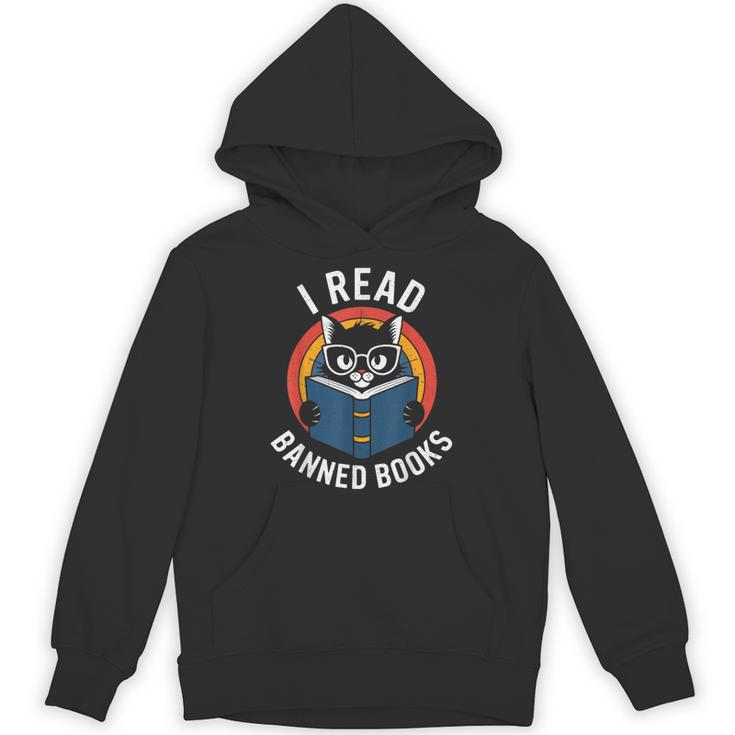 I Read Banned Books For Men Women Cat Banned Books Unisex Hoodie