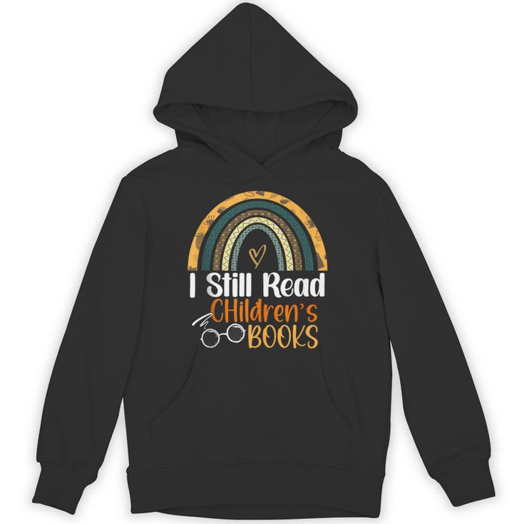 I Still Read Children's Books Rainbow Unisex Hoodie