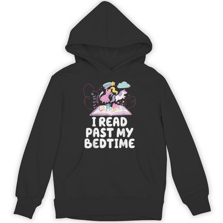 I Read Past My Bedtime Reading Unicorn Book Lover Unisex Hoodie