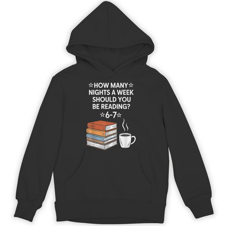 Reading 6-7 Six Seven Meme English Teacher Book Lover Unisex Hoodie