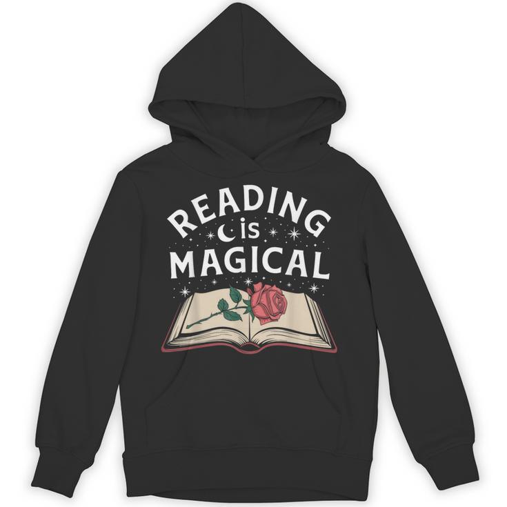 Reading Is Magical Book Lover Bookworm Librarian Library Day Unisex Hoodie