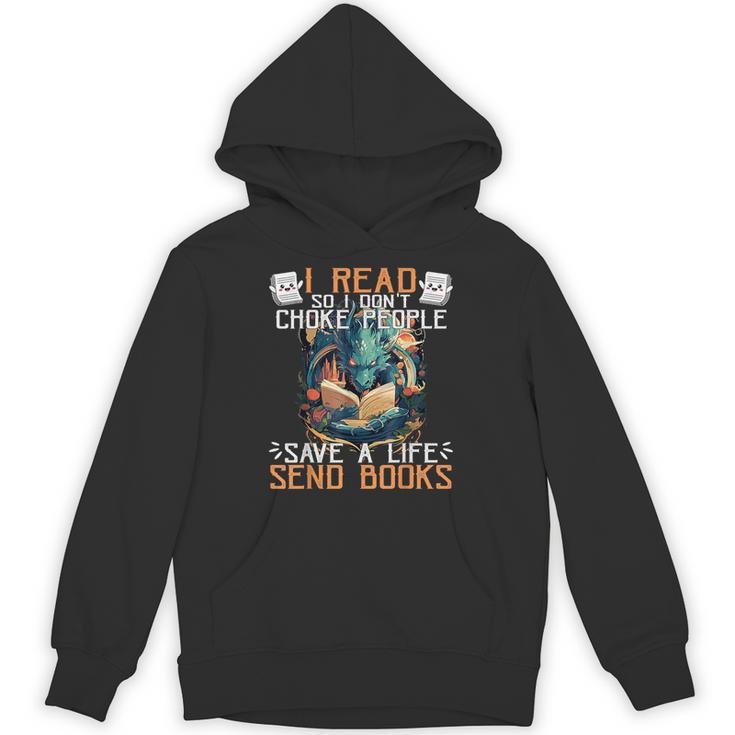 Reading Readers I Read Send Books Dragon Bookworm Tee Unisex Hoodie