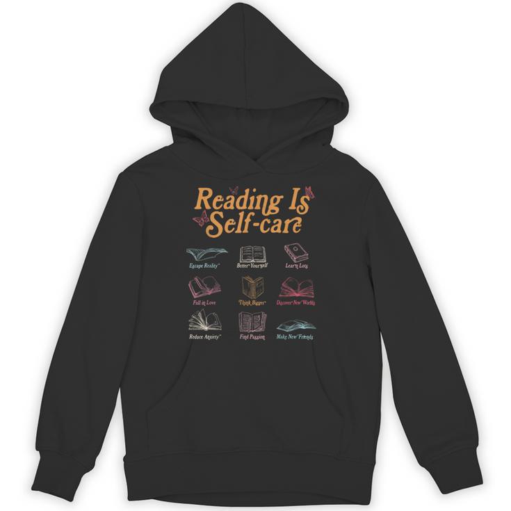 Reading Is Self Care Mental Health Read More Book Unisex Hoodie