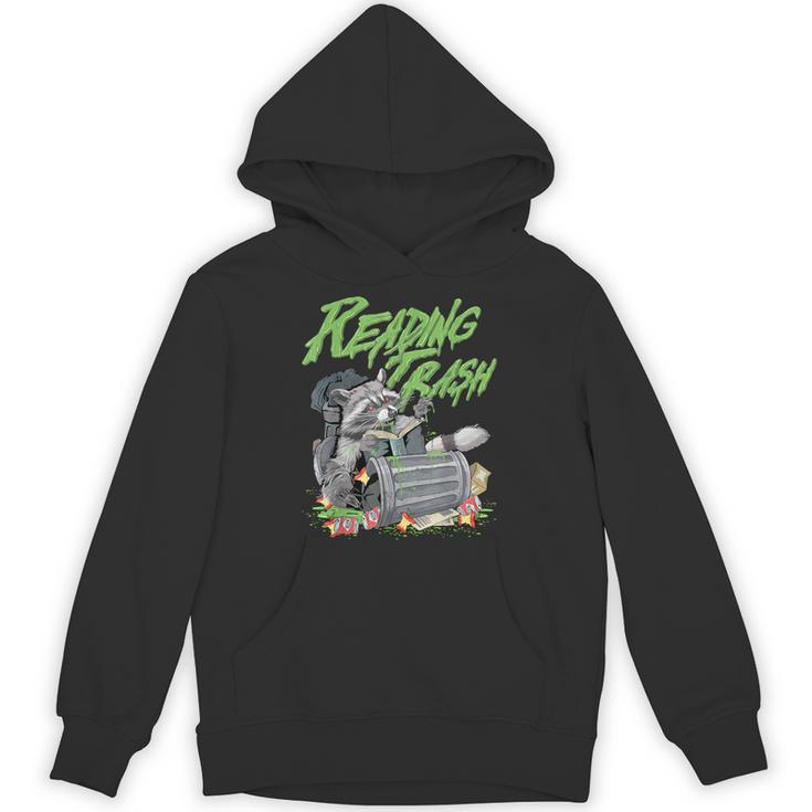 Reading Trash Racoon Bookworm Bookish Librarian Book Lover Unisex Hoodie